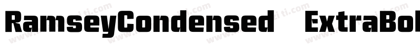 RamseyCondensed ExtraBold字体转换